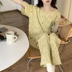 Summer Pajamas Women's Short-sleeved Trousers Cotton Two-piece Set — photo 28