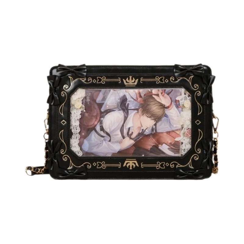 Bolsa Quadrada Transparente Retro Versátil Pequena para Meninas. Perfeita para um look charmoso e prático, ideal para diversas ocasiões e passeios. — foto 4
