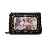 Bolsa Quadrada Transparente Retro Versátil Pequena para Meninas. Perfeita para um look charmoso e prático, ideal para diversas ocasiões e passeios. — foto 4