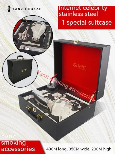 Title 6, Arabic Hookah Full Set Bar Kettle Stainless Ste...