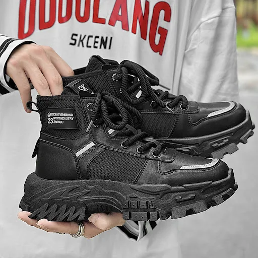 Title 4, Botas Martin Esportivas Masculinas com Platafor...