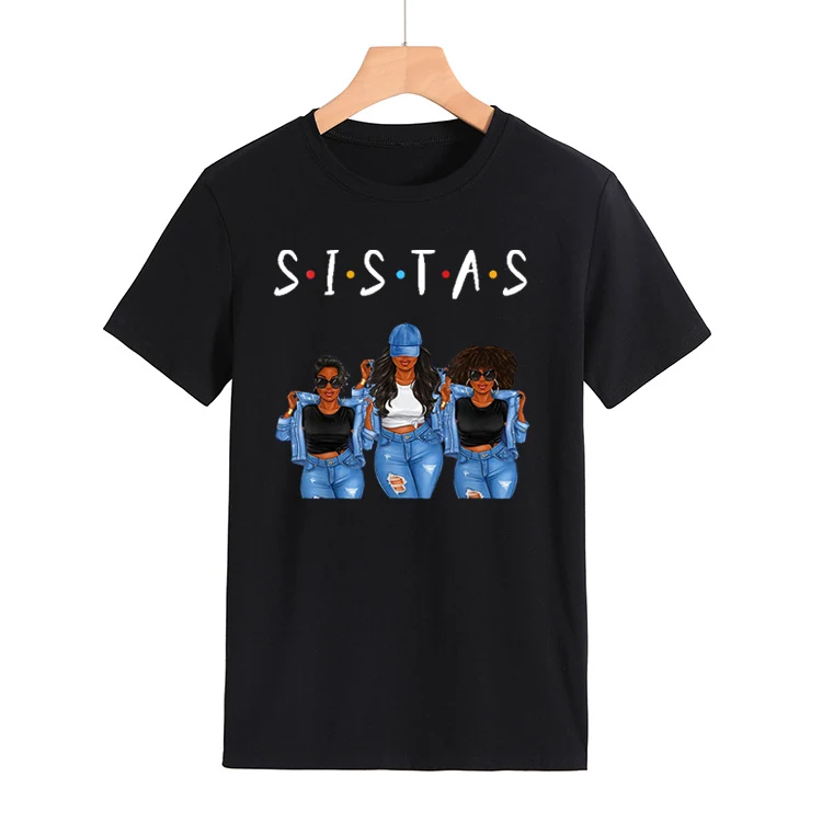 Title 9, Sistas Three Denim Girly Print Fashion korte mo...
