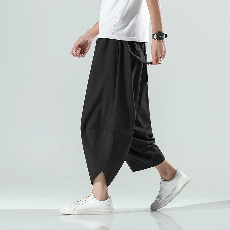 Ice Silk Cropped Beach Pants Loose Bloomers for ultimate summer comfort. Lightweight, breathable, and perfect for the be — photo 1