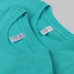 Camiseta japonesa básica branca de gola redonda e manga longa, com algodão grosso. Unissex, perfeita para uso diário e em camadas. Conforto garantido. — foto 7