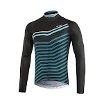 Frühling- und Herbst-Radtrikot langärmlig Herren Damen Druck atmungsaktiv für angenehme Fahrten und optimalen Komfort. — foto 3