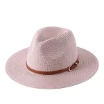 Chapéu de palha para praia ao ar livre com proteção solar. Perfeito para dias de sol e praia, com estilo e conforto garantidos. — foto 13