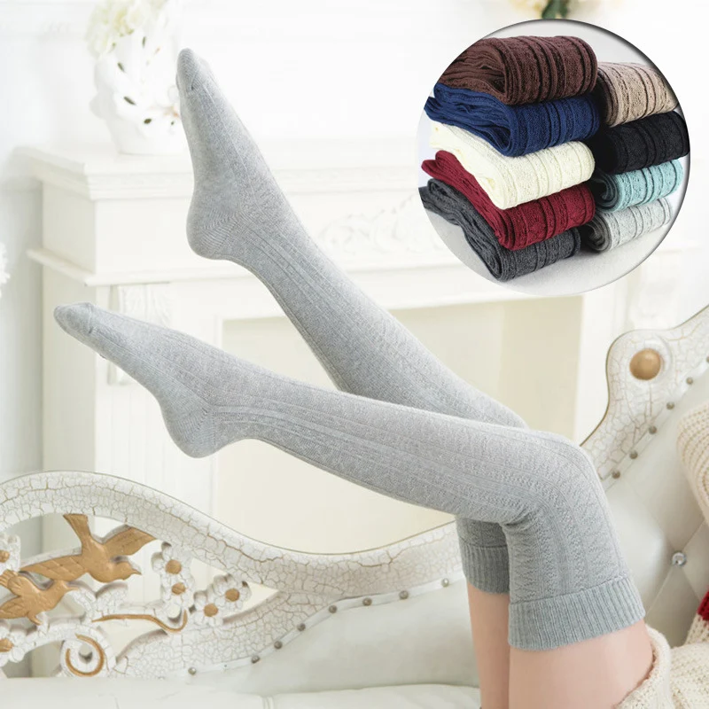Damen Modische Kniestrümpfe aus Strick Warme Füße und stilvolles Aussehen Ideal für Herbst und Winter Bequem und vielseitig Ein Must-have für Fashionistas — foto 5