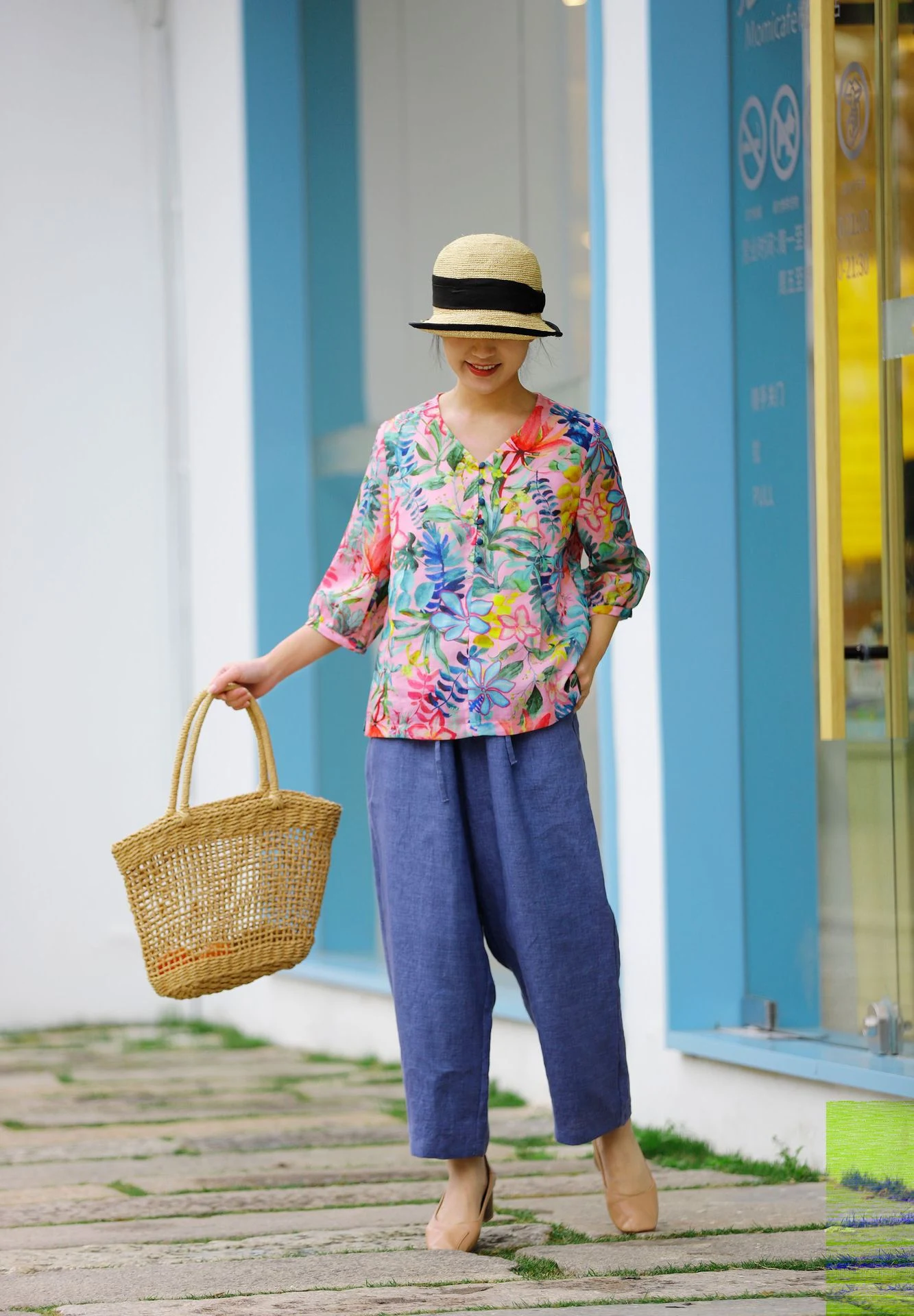 Title 6, New Womens Cotton And Linen Literary Travel Hi...