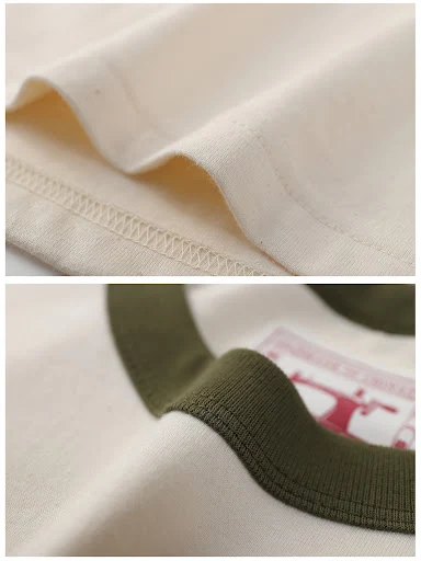 Title 2, Spring and Summer Raglan Sleeve Casual Short Sl...
