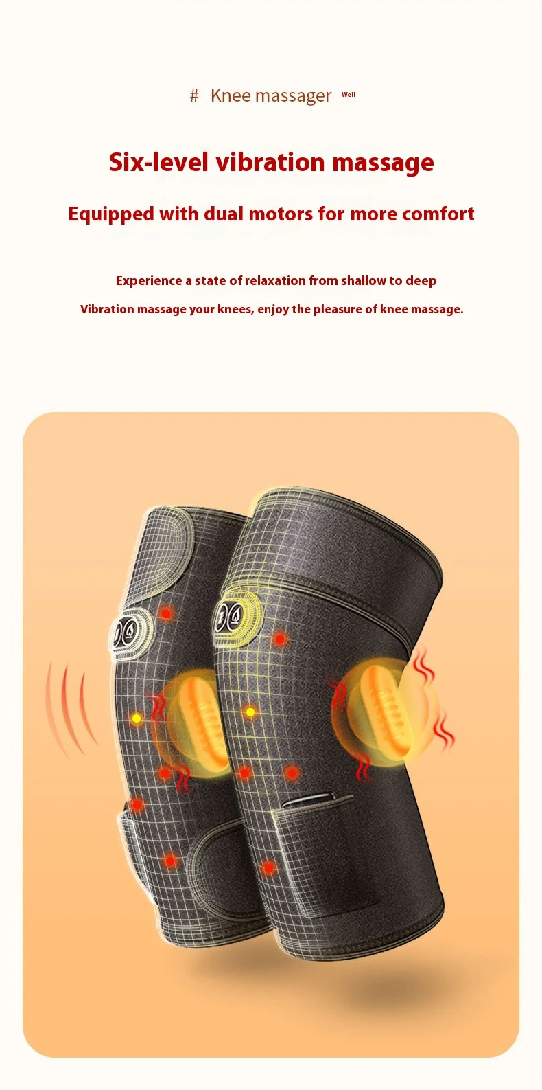 Title 20, Electric Heating Physiotherapy Knee Pad Joint H...
