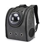 Bolsa Explosiva para Gatos Saída Gaiola Portátil Mochila para Animais de Estimação Cão Gato Bolsa PU Mochila para Gatos Confortável e Segura — foto 2