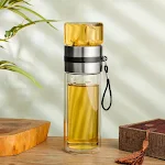 Borosilicate Tea Water Separation Glass, Anti-scald, Transparent, Portable. Enjoy tea anywhere with this convenient glas — photo 12