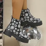Platform Martin Boots Lace-up Platform Heel Ankle Boots. Stylish and comfortable footwear, perfect for a fashionable loo — photo 4