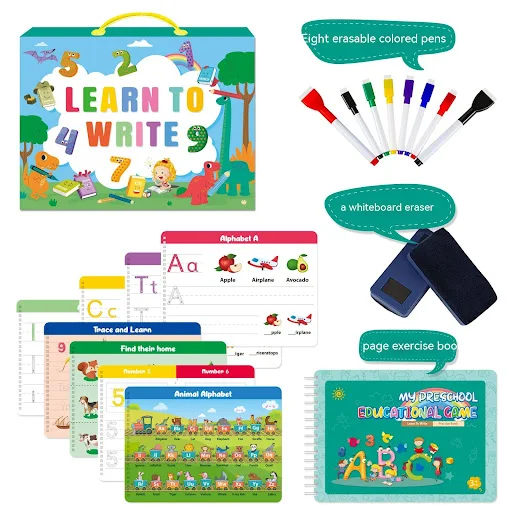 Title 3, Libro di esercizi di calligrafia Montessori Gio...