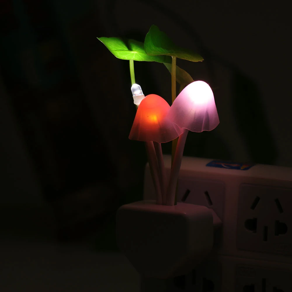 Title 3, Color LED Mushroom Light, 3 Colors, with Sensor...