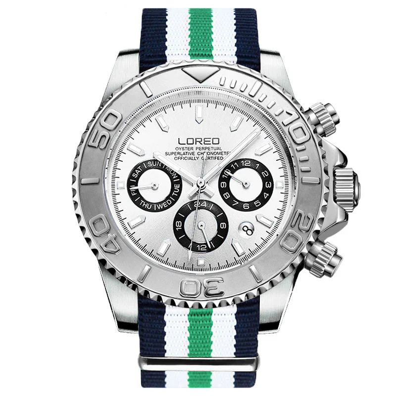 Relógio mecânico automático LOREO, masculino, à prova d'água, com cristal de safira e design elegante, perfeito para uso diário e ocasiões especiais. — foto 7