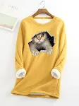 Autumn And Winter New Fleece-lined Thermal Bottoming Shirt Big Sale Printing — photo 7