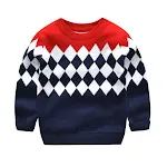 Diamond plaid red