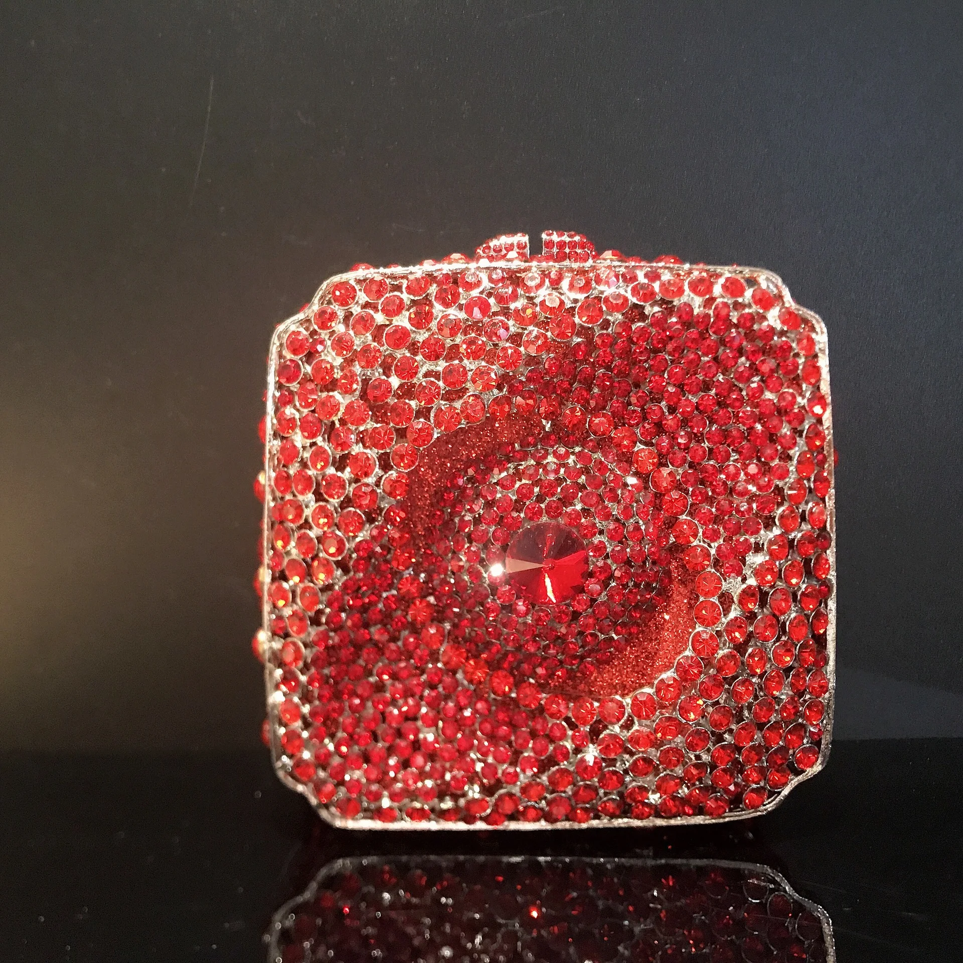 Funkelnde Diamant Abendtasche für Damen, Handheld Kleine Quadrat Box, Strassbesetzt, stilvoll und perfekt für besondere Anlässe — foto 7
