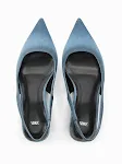Women's Blue Denim Fabric High Heels provide stylish comfort. Elevate any outfit with these elegant heels for a modern a — photo 9