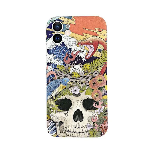 Title 4, Capinha de celular de silicone líquido com ilus...