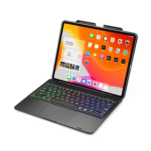 Title 3, Mixed Color Backlit Flat Bluetooth Keyboard for...