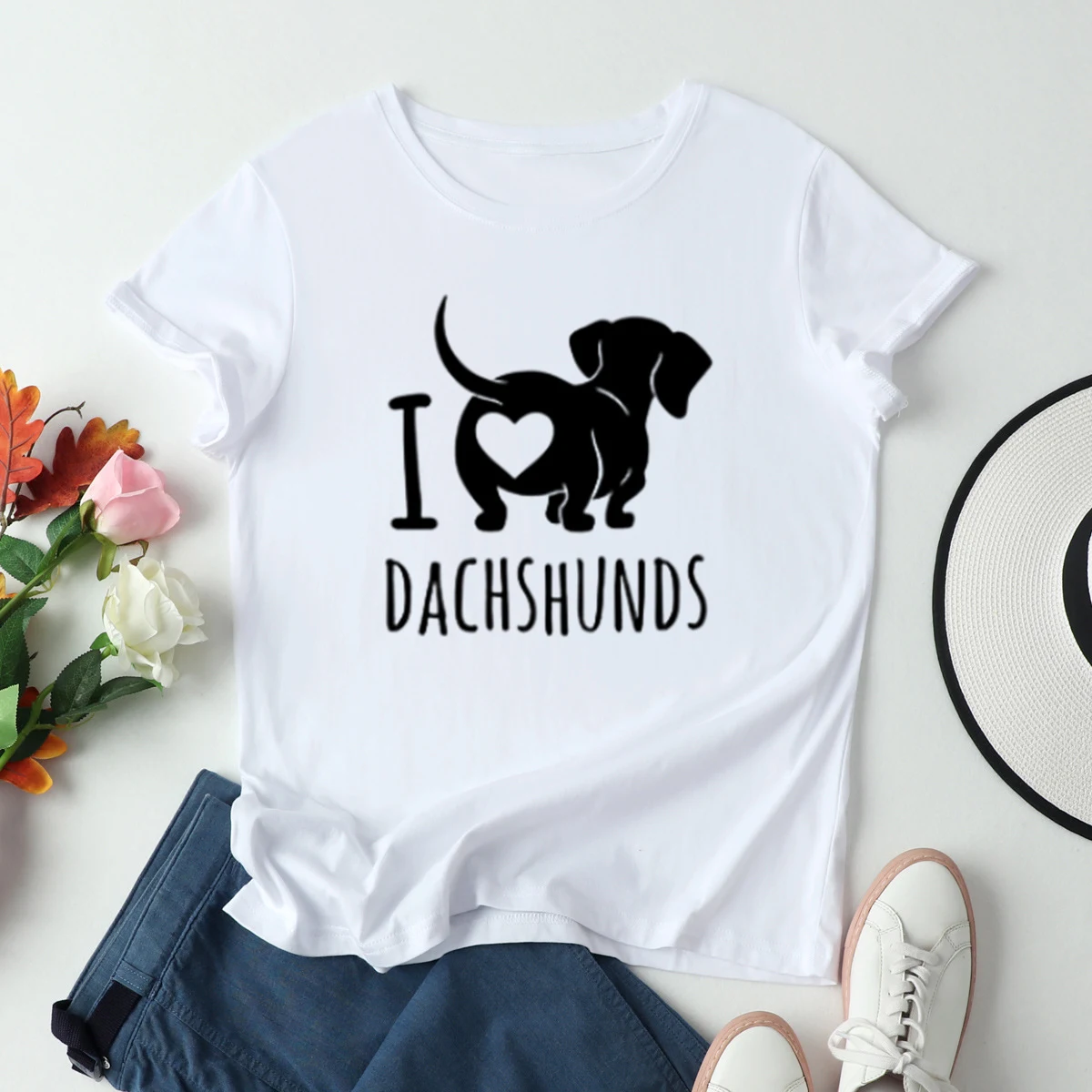 Blusa feminina criativa desenho animado algodão puro gola redonda camiseta feminina de manga curta — foto 3