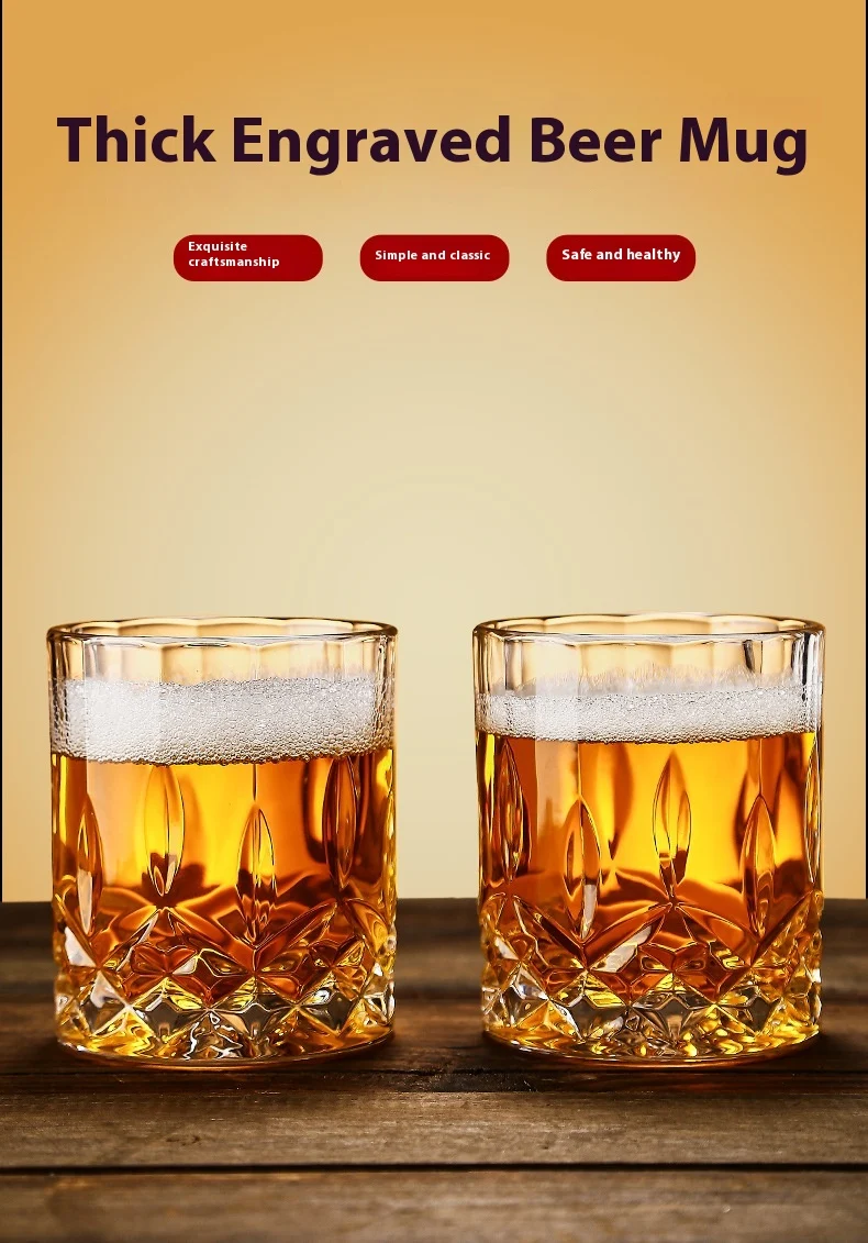 Title 1, High-Grade Carved Crystal Glass Thickening Cup,...