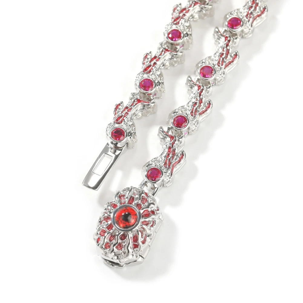 Colar Hip Hop masculino com design especial e tendência, cravejado com diamantes Thorn. Estilo único e marcante. — foto 1