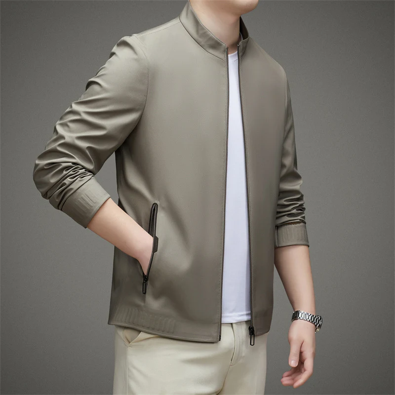 Men's Polo Collar Jacket Stylish and Comfortable Coat Perfect for Everyday Wear and Casual Outings Versatile Design and — photo 11