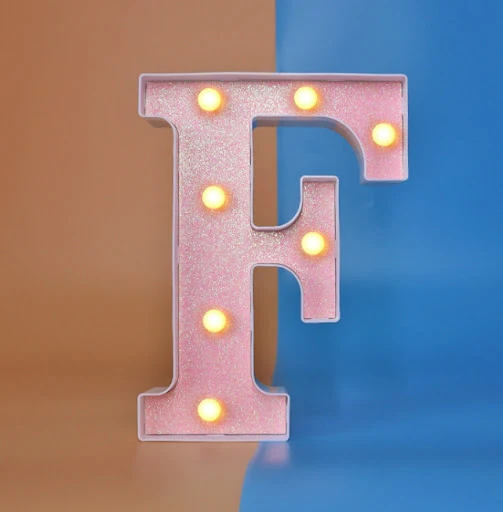 Title 6, Night Light English Letter Lamp Birthday Party ...