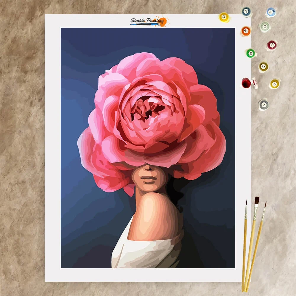 Pittura Decorativa Digitale Fiori Senza Cornice Stile Olio Fotografico. Arreda la tua casa con arte floreale e un tocco moderno. — foto 4