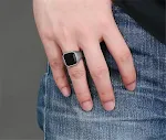 Anel criativo masculino Adicione um toque de personalidade ao seu visual. Design único e moderno, ideal para homens que buscam se destacar. — foto 6