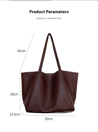 Title 24, Bolsa Tote Feminina PU Grande Capacidade Ombro ...