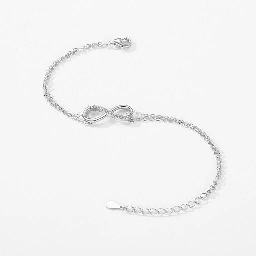 Title 2, Pulseira S925 de prata esterlina com símbolo in...