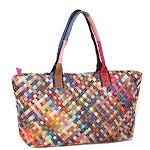 Hand-woven color bag, a stylish and practical choice for everyday use. Perfect for shopping, the beach, or adding a touc — photo 5