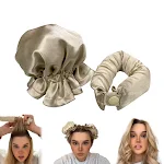 Modelador de cachos sem calor com capa de tecido e bolinha fofa, crie ondas e penteados com este modelador de cabelo prático. — foto 94