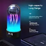 Creatieve 3-in-1 Jellyfish Lamp met Klok, Stereo, Ademlicht, Bluetooth, Slimme Decoratie en Draagbaar. — foto 4