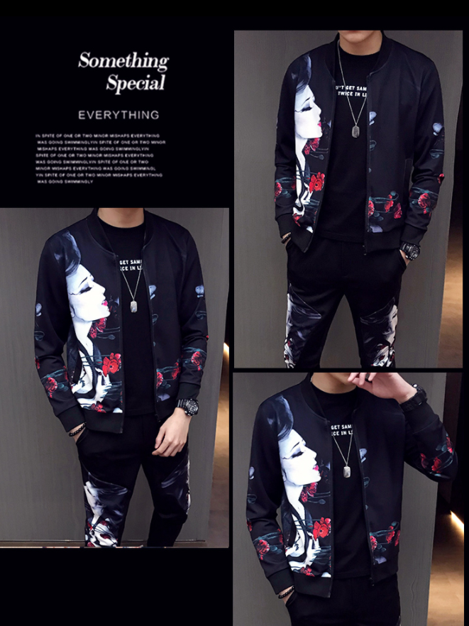 Title 1, Printed Two-Piece Suit for Men. Elevate your st...