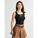 Camisola feminina de gola quadrada primavera verão sem costura. Ajuste fino para uso interno. Conforto e elegância para o seu dia a dia. — foto 4