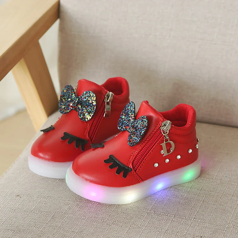 Title 2, Kinder-Schuhe mit Strass-Lichtern für Mädchen u...