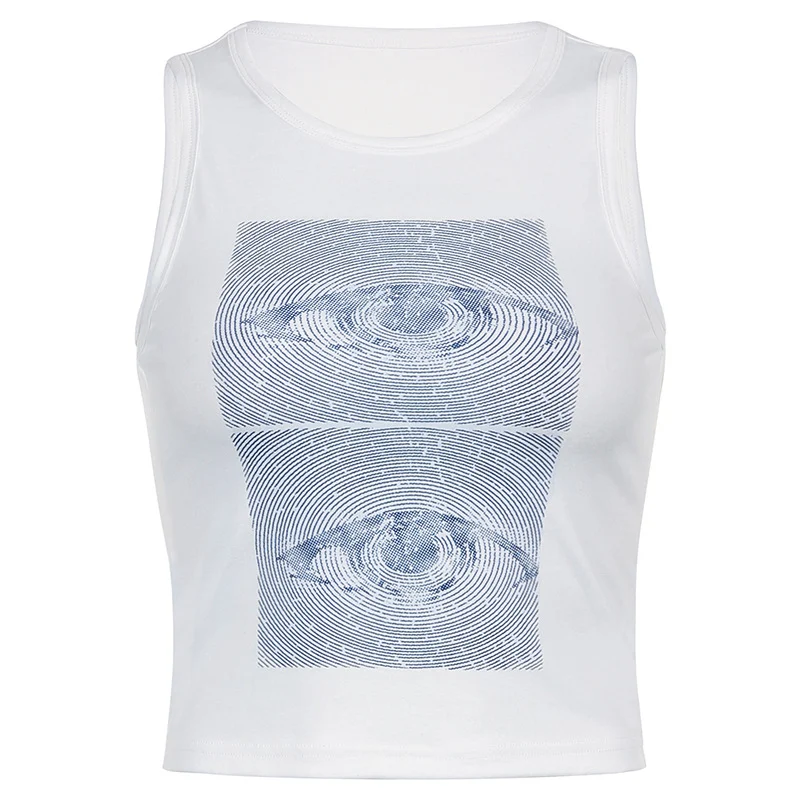 Title 8, Personalized Abstract Eye Print Top