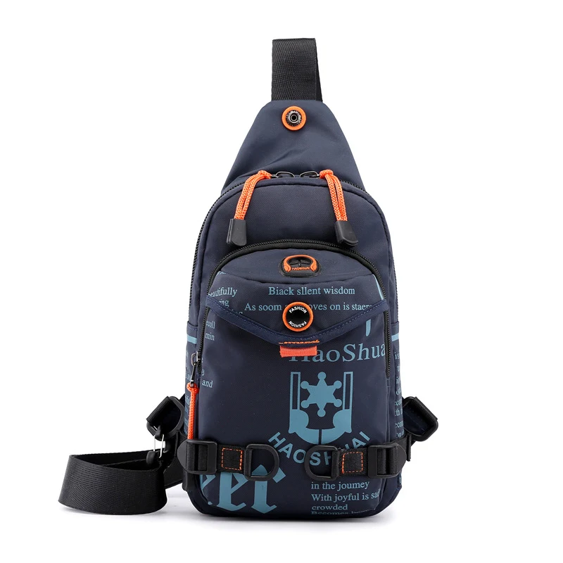 Borsa a tracolla da uomo in nylon impermeabile, casual e alla moda, zaino a tracolla per uso quotidiano e viaggi, comodo e resistente — foto 1
