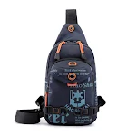 Borsa a tracolla da uomo in nylon impermeabile, casual e alla moda, zaino a tracolla per uso quotidiano e viaggi, comodo e resistente — foto 1