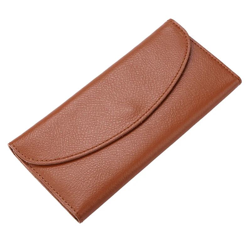 Portafoglio Lungo Semplice in Pelle da Donna Design Classico e Funzionale Spazio Ampio per Carte e Contanti Perfetto per l'Uso Quotidiano — foto 12