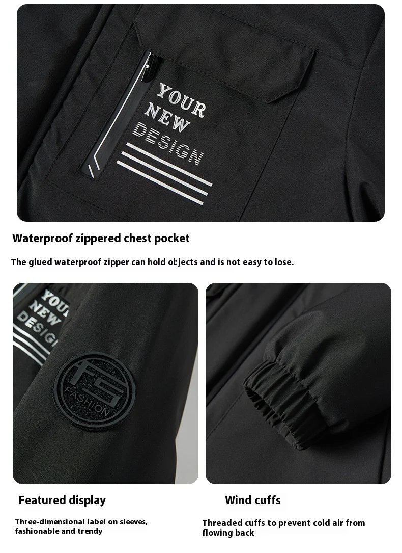 Men's Cotton Padded Coat Thickened Jacket Provides Superior Warmth and Comfort Ideal for Winter Weather Protection — photo 19