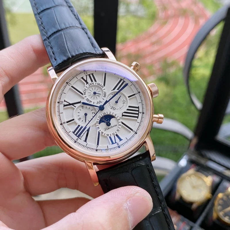 Title 3, 7-Pin Mens Automatic Domineering Fashion Leath...