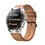 Silver brown leather