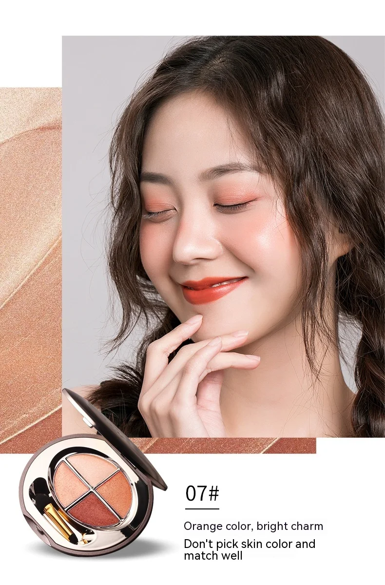 Title 7, Four Color Eyeshadow Palette with Shimmering Po...