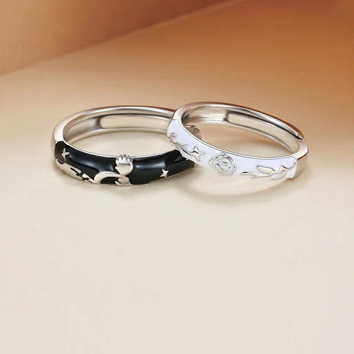 Title 4, Anel de casal Prince And Rose, moda simples de ...